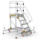 Climb-it extra large platform safety steps with adjustable stabilisers