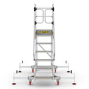 Climb-it extra large platform safety steps with adjustable stabilisers