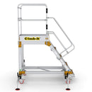 Climb-it extra large platform safety steps with adjustable stabilisers