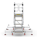 Climb-it extra large platform safety steps with adjustable stabilisers