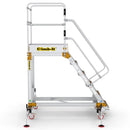 Climb-it extra large platform safety steps with adjustable stabilisers
