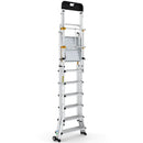 Climb-it folding telescopic large platform steps