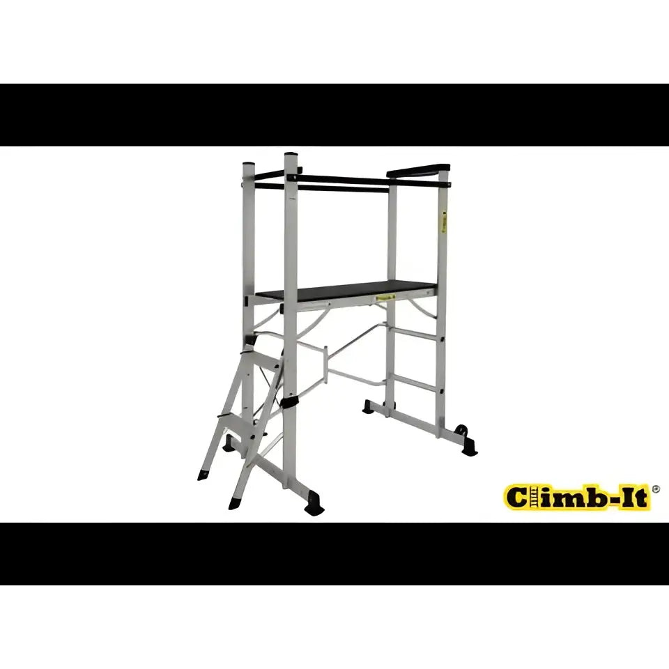 Climb-it folding work platforms