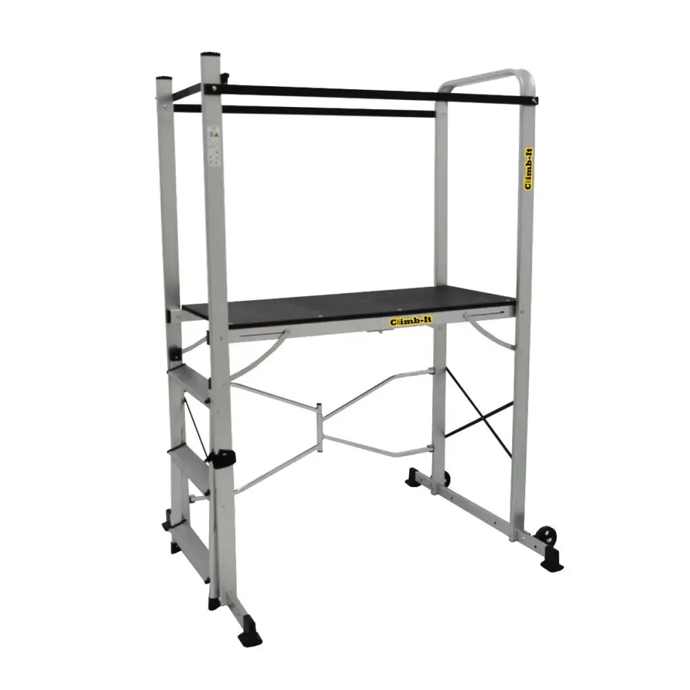 Climb-it folding work platforms