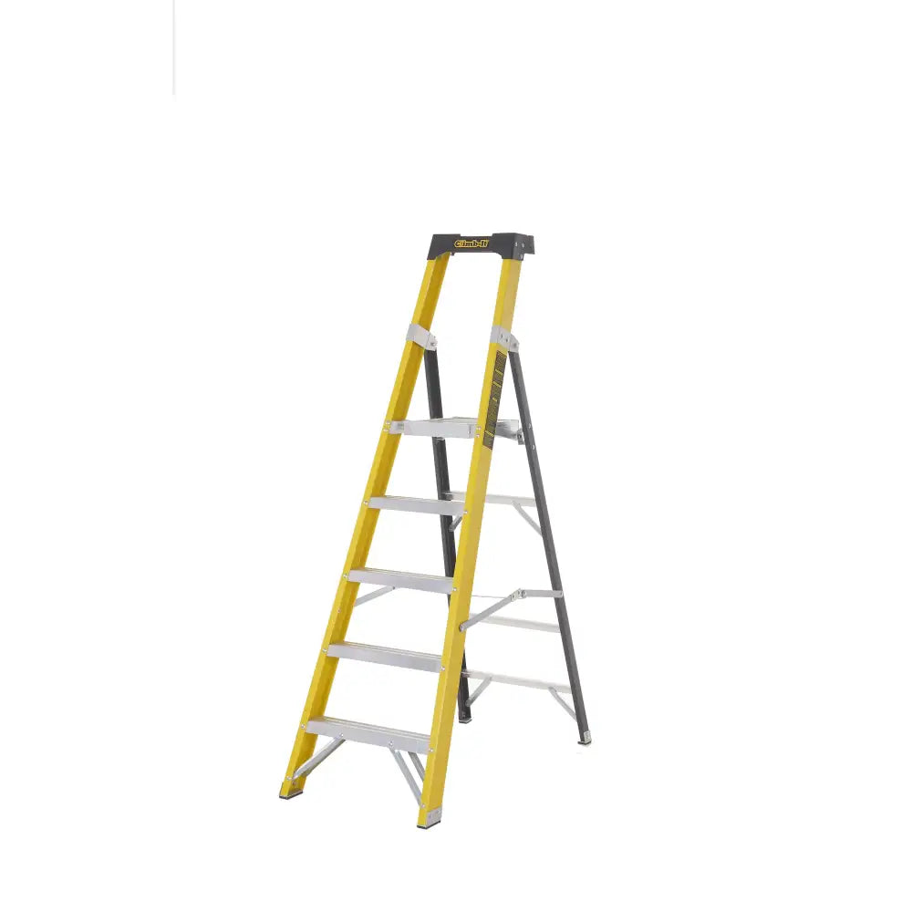 Climb-it glass fibre platform stepladders