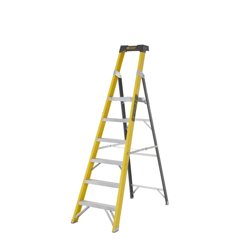 Climb-it glass fibre platform stepladders