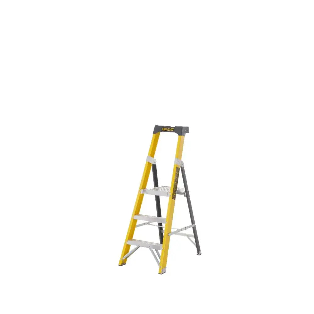 Climb-it glass fibre platform stepladders