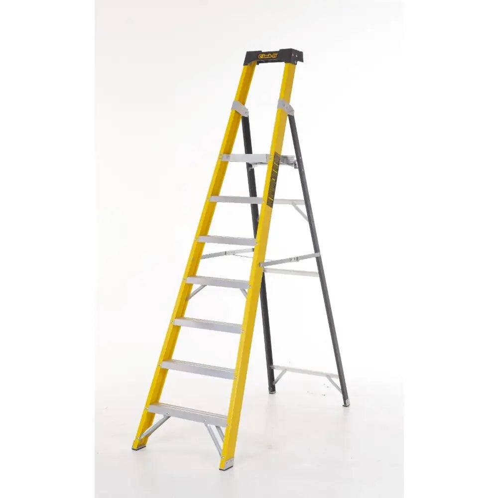 Climb-it glass fibre platform stepladders