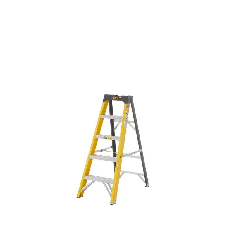 Climb-it glass fibre swingback stepladders