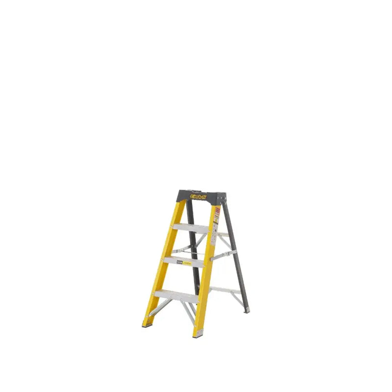 Climb-it glass fibre swingback stepladders