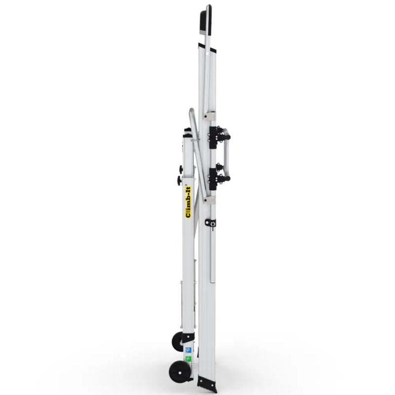 Climb-it large platform folding steps with safety gates
