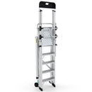 Climb-it large platform folding steps with safety gates