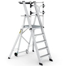 Climb-it large platform folding steps with safety gates