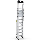 Climb-it large platform folding steps with safety gates