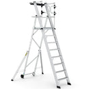 Climb-it large platform folding steps with safety gates