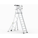 Climb-it large platform folding steps with safety gates
