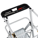 Climb-it large platform folding steps with safety gates