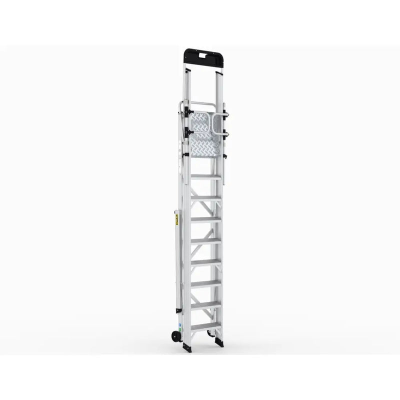 Climb-it large platform folding steps with safety gates