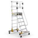 Climb-it mobile steps with safety gate