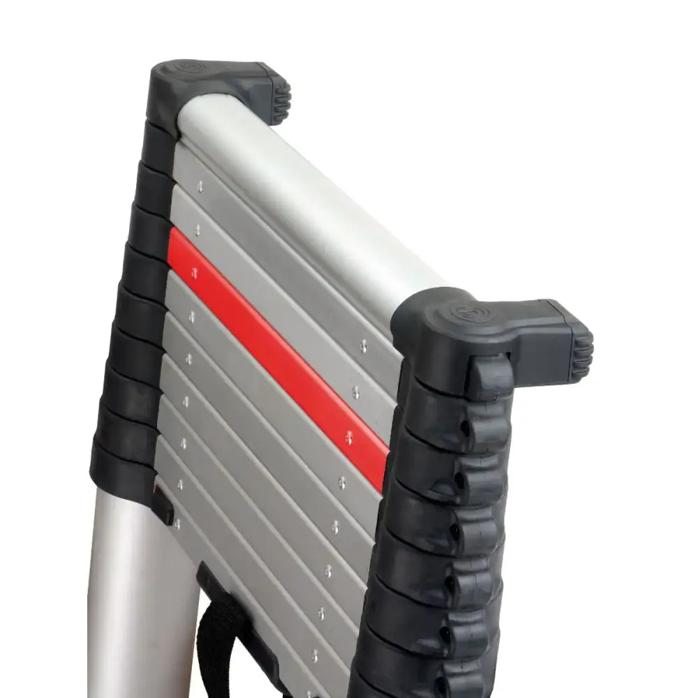 Climb-it telescopic ladder with stabiliser bar