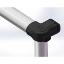 Climb-it telescopic ladder with stabiliser bar