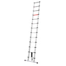 Climb-it telescopic ladder with stabiliser bar
