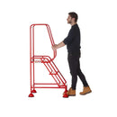 Climb-it uk domed feet steps - red