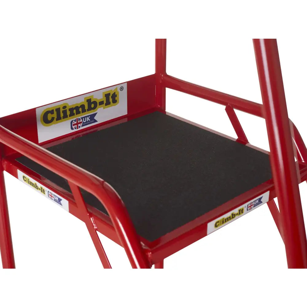 Climb-it uk domed feet steps - red