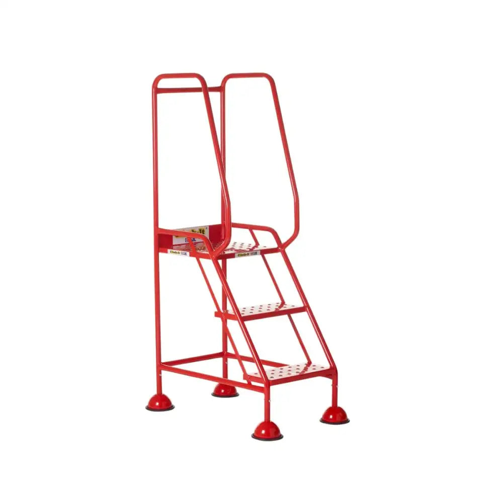 Climb-it uk domed feet steps - red