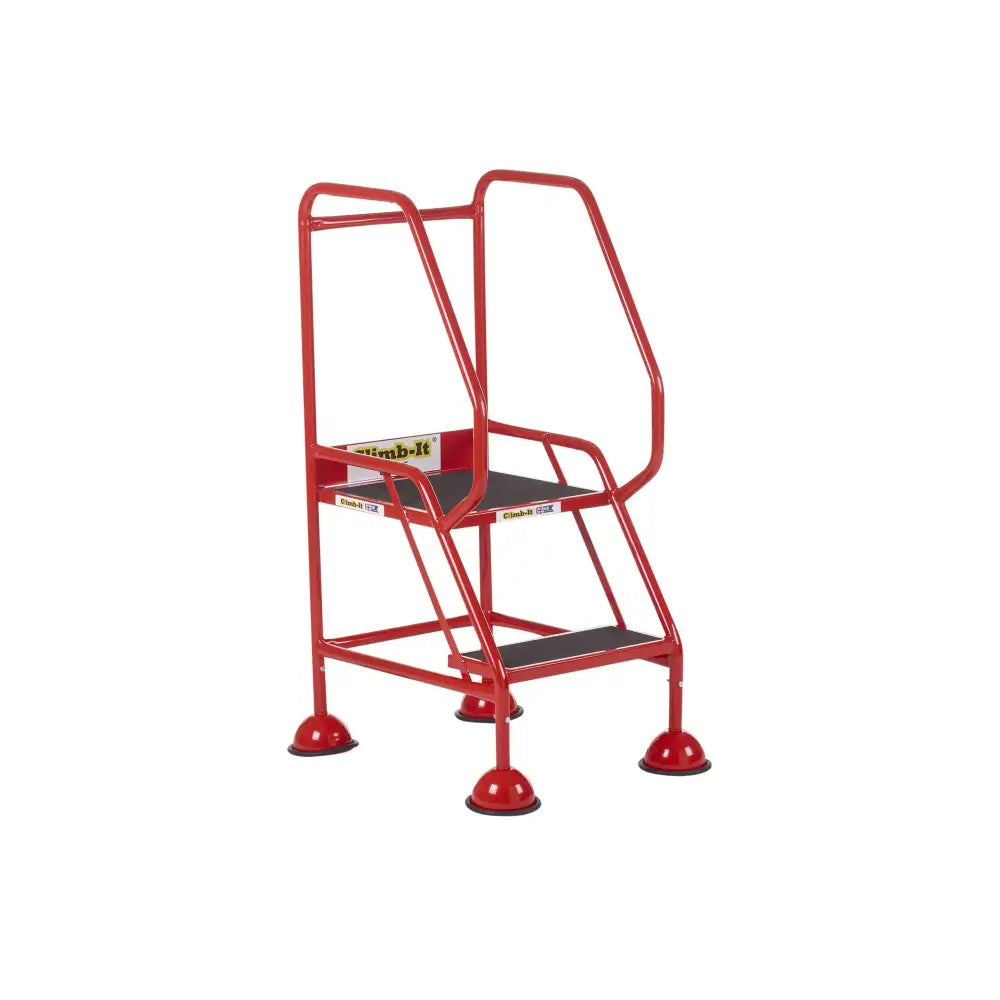 Climb-it uk domed feet steps - red