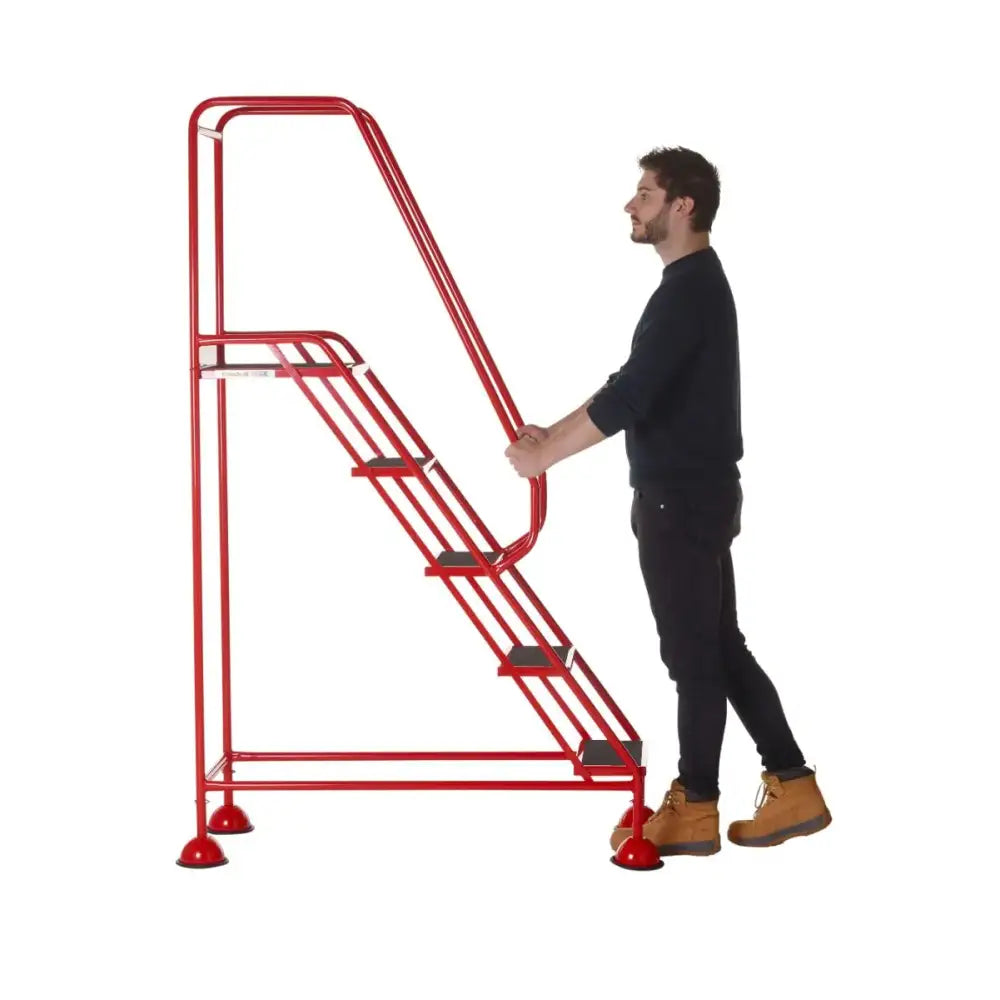 Climb-it uk domed feet steps - red