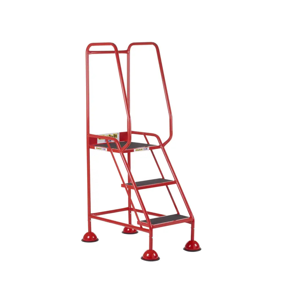 Climb-it uk domed feet steps - red