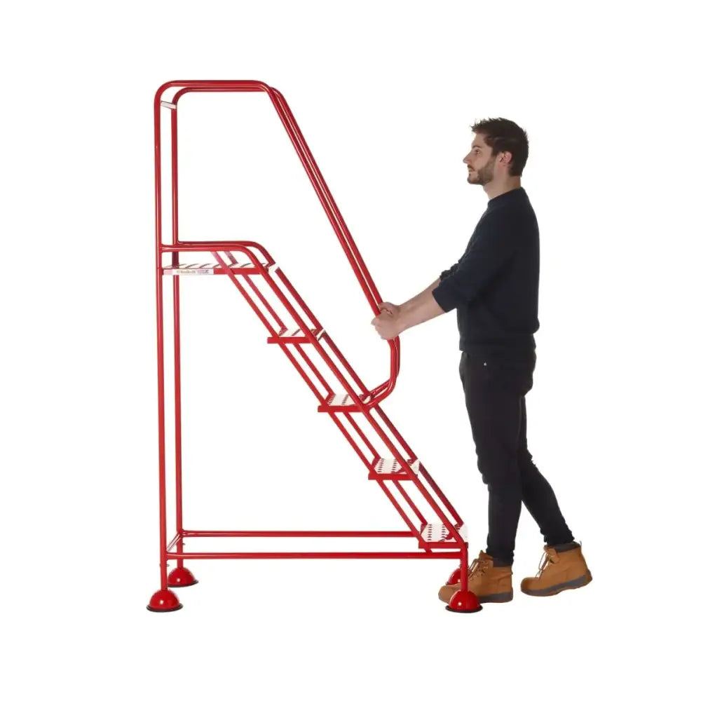 Climb-it uk domed feet steps - red