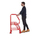 Climb-it uk domed feet steps - red