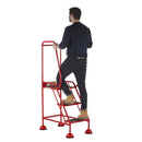 Climb-it uk domed feet steps - red