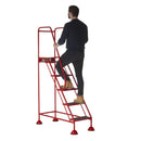 Climb-it uk domed feet steps - red