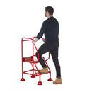 Climb-it uk domed feet steps - red