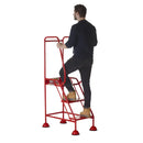 Climb-it uk domed feet steps - red