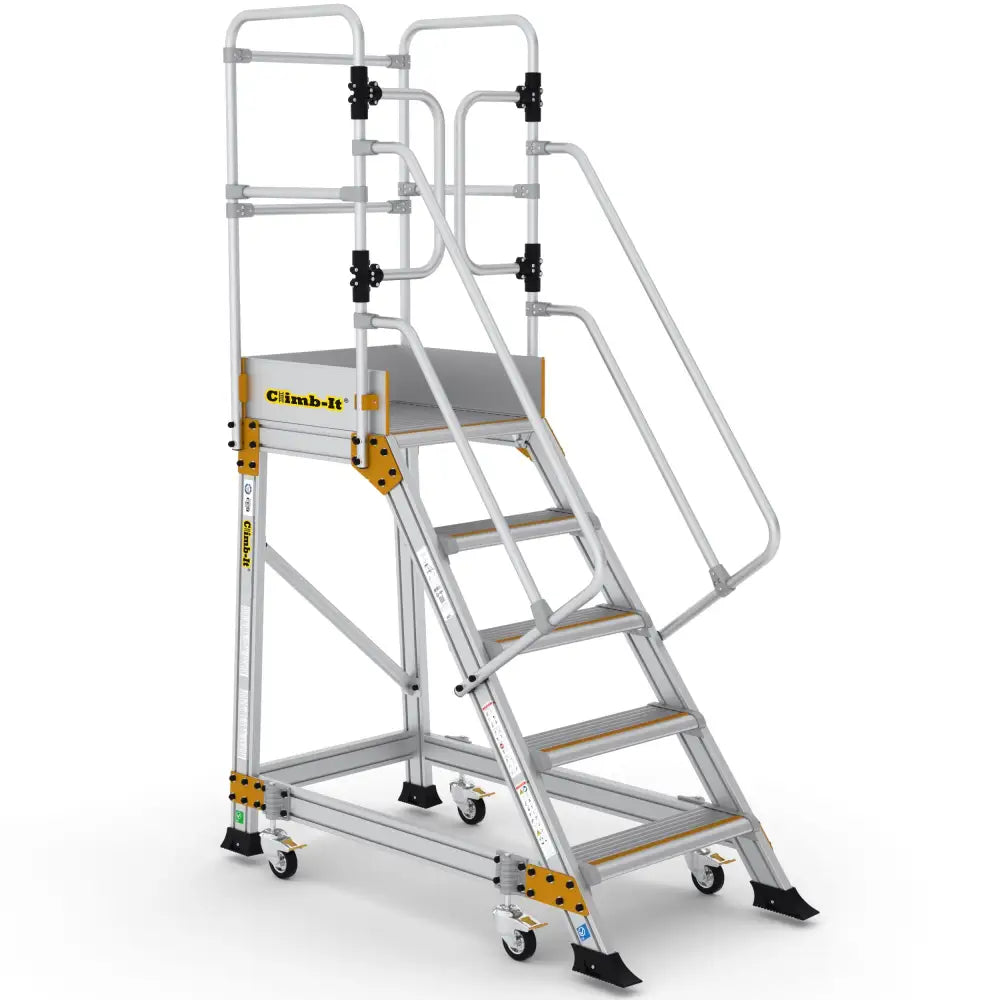 Climb-it weight reactive safety steps