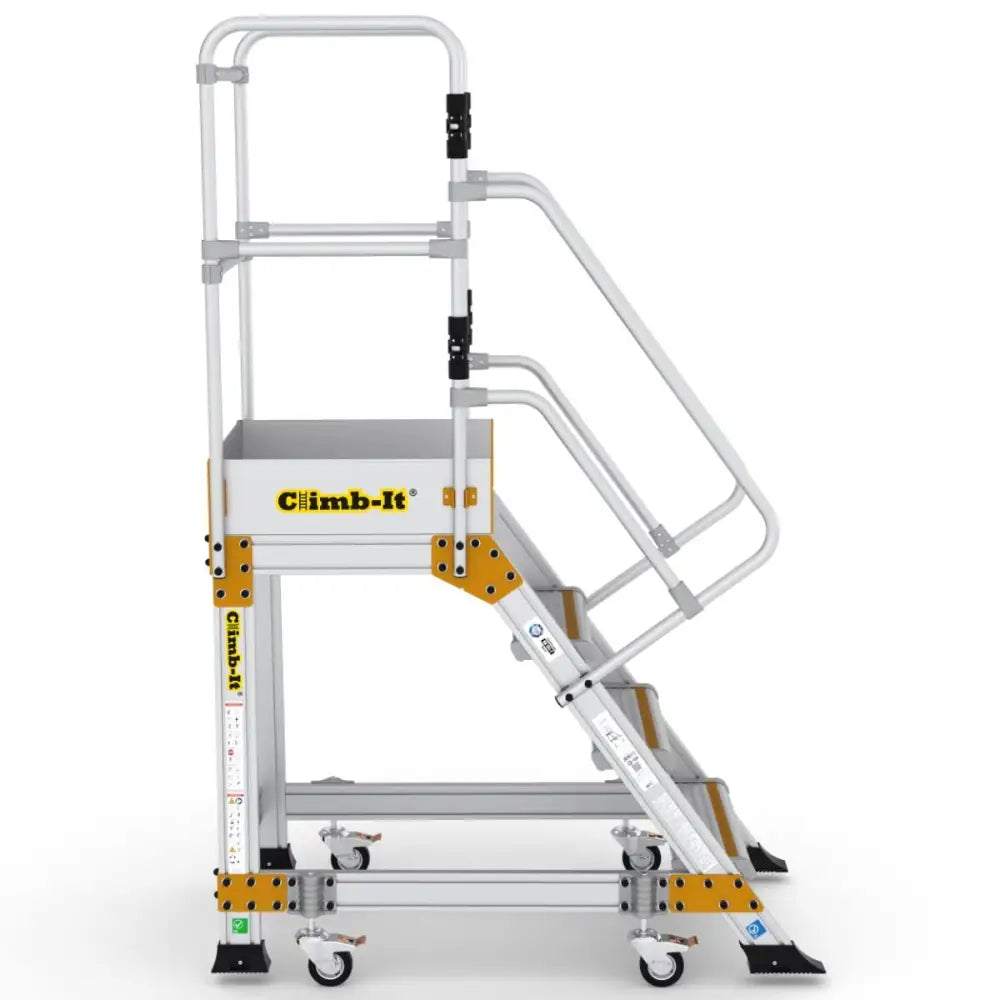 Climb-it weight reactive safety steps