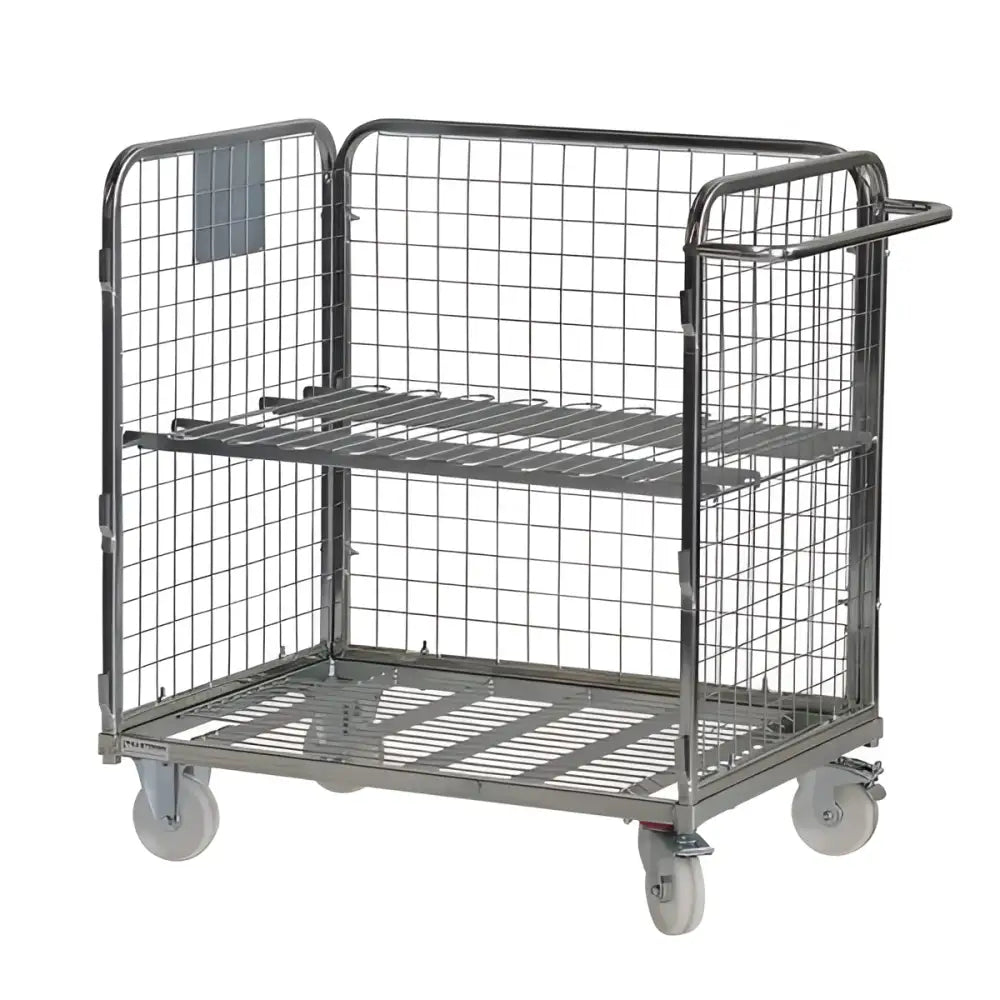 Compact merchandising trolley