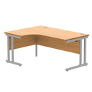 Core twin upright radial desk