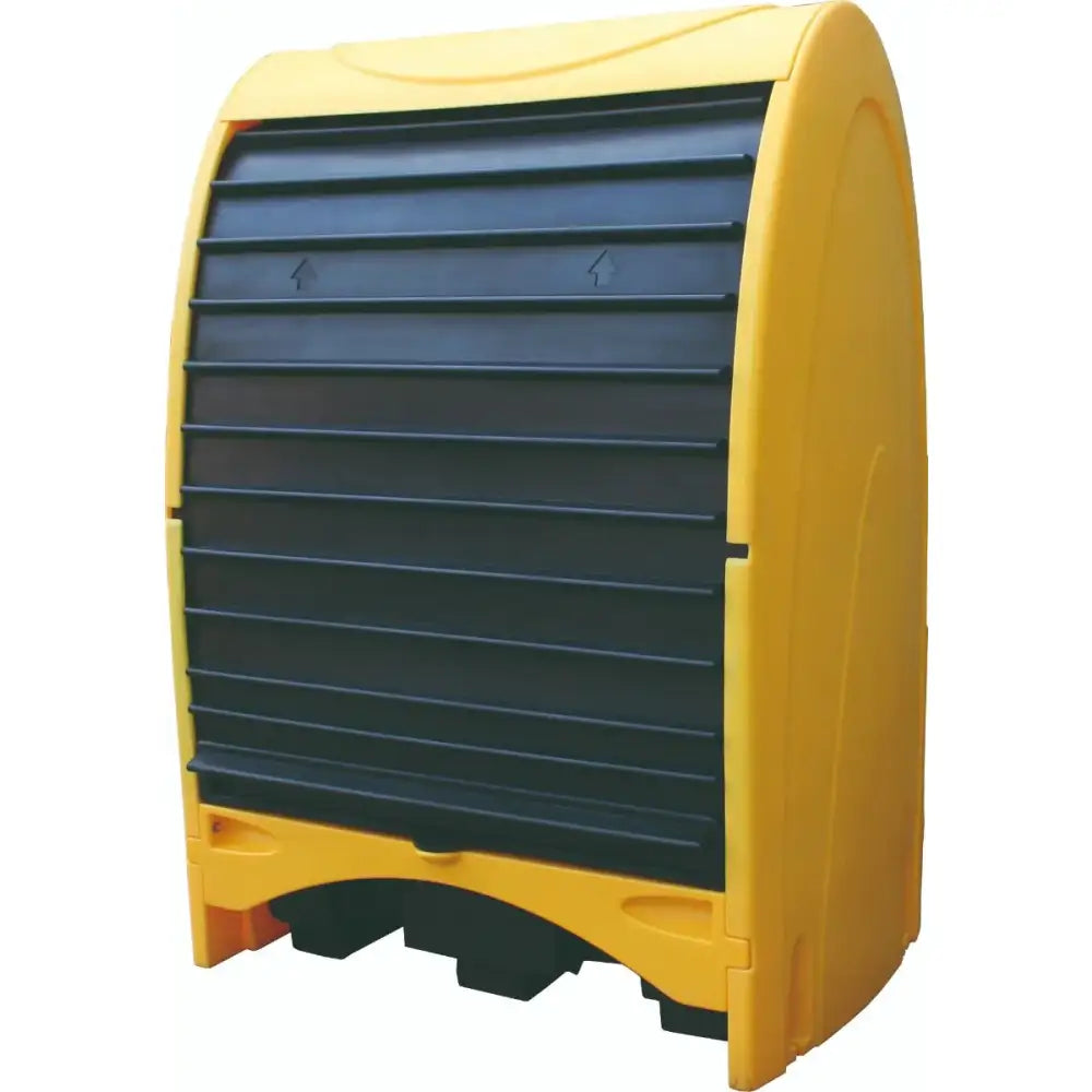 Covered drum storage system