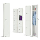 Elite white lockers