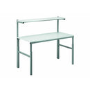 Ergonomic workbenches with shelf