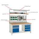 Euroslide superbench - above bench accessories