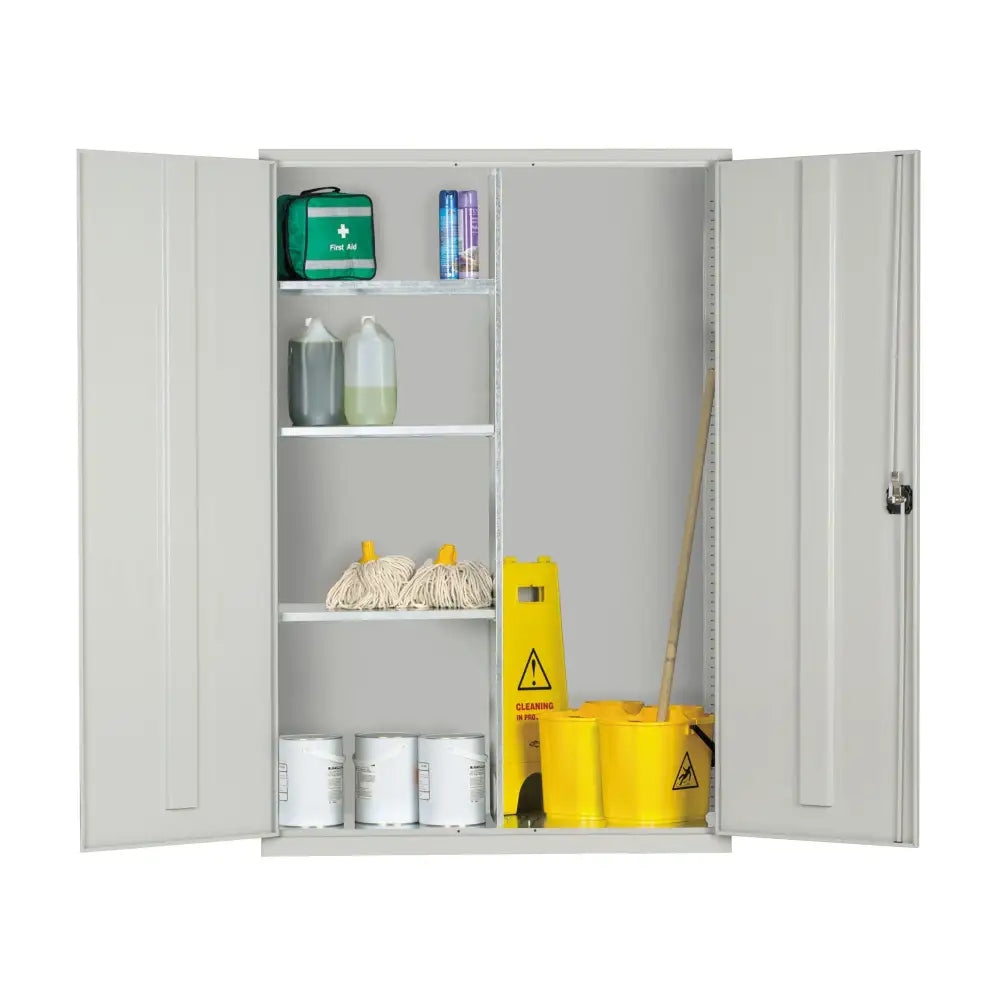Extra wide storage cupboards
