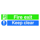Fire exit & emergency signs