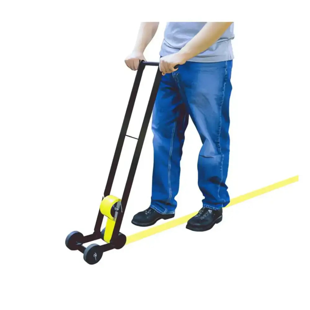 Floor lane marking tape applicator