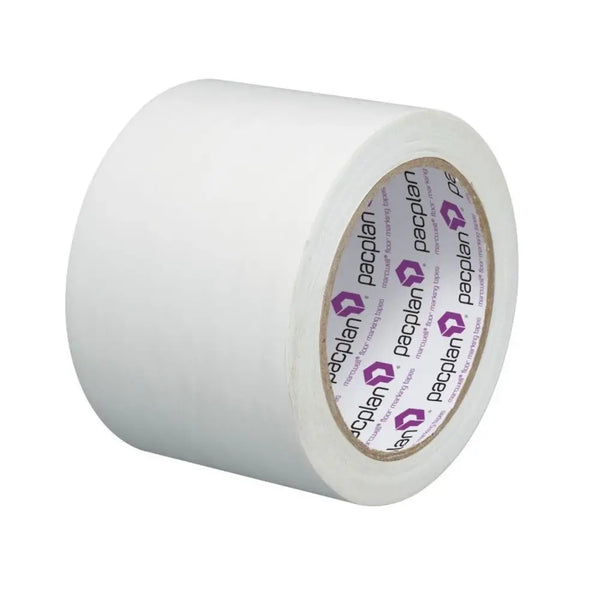 Floor Lane Marking Tape White 75mm x 33m (12 Rolls) Lane Marking Tape Pacplan